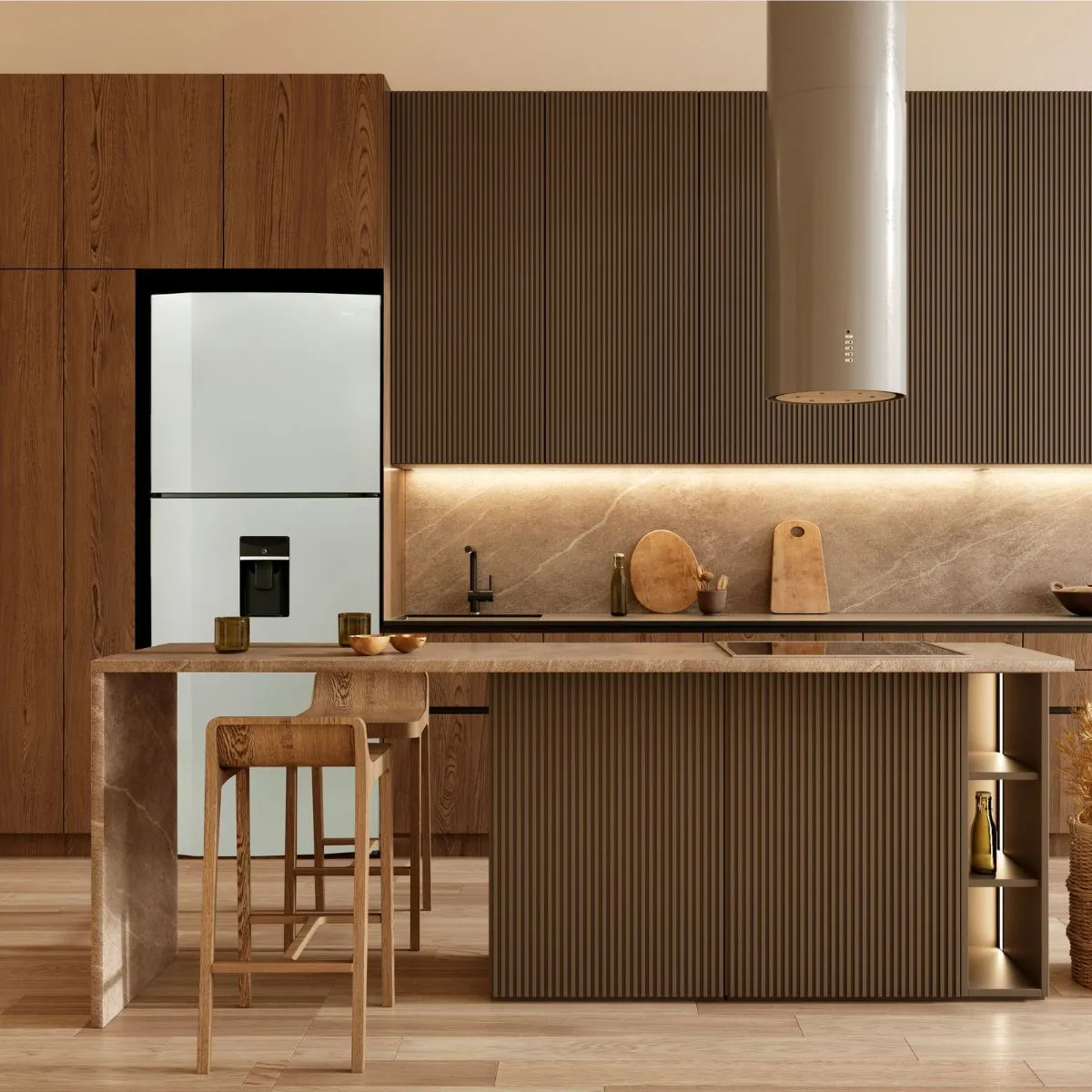 HACEB - Nevera Haceb No Frost 404 Litros Manija integrada Inox Inverter