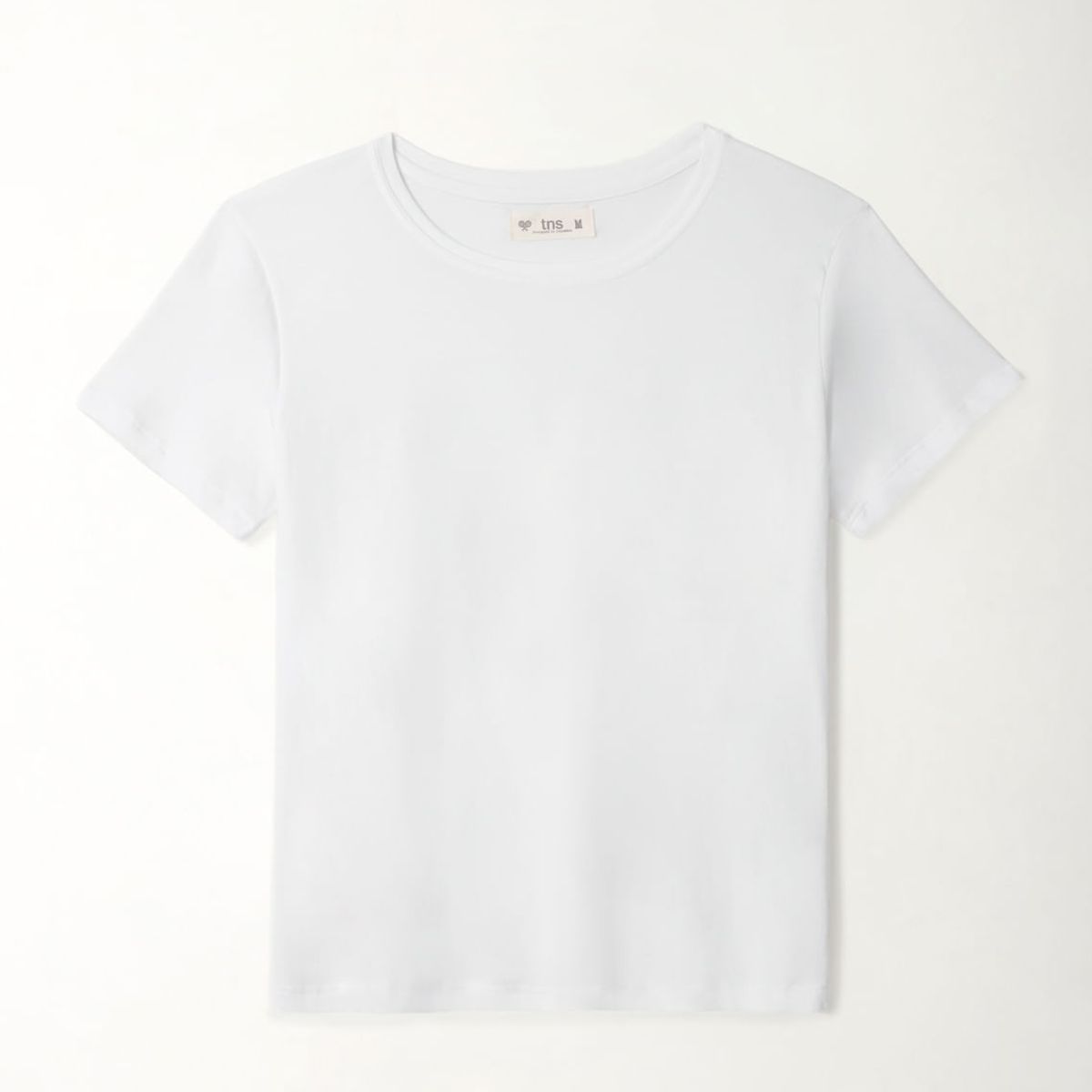 TENNIS - Camiseta blanca cuello redondo para mujer