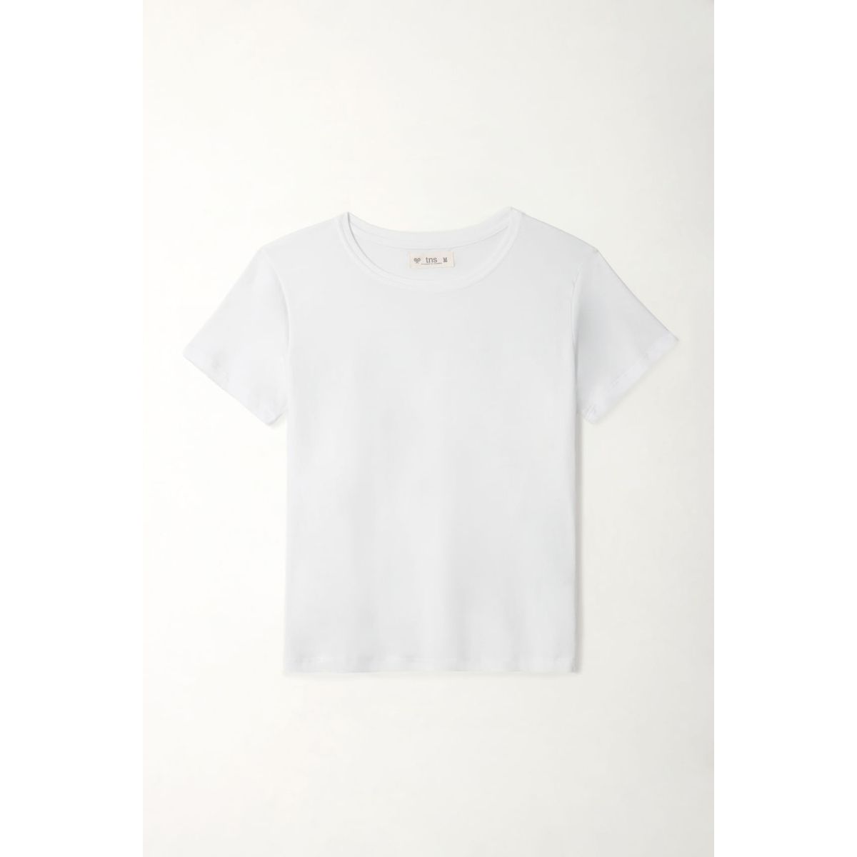 TENNIS - Camiseta blanca cuello redondo para mujer