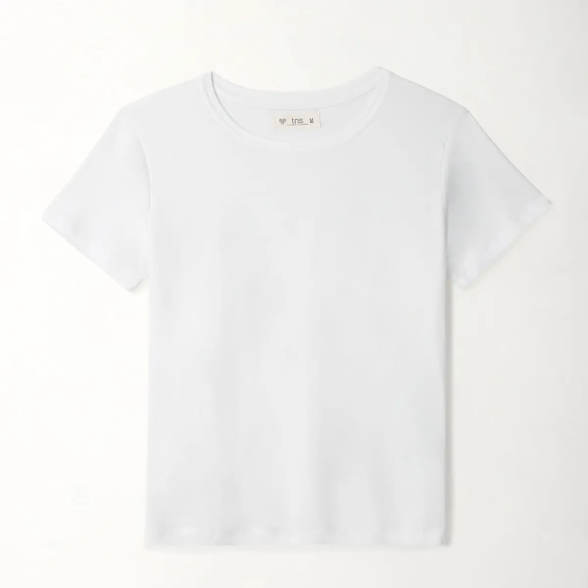 TENNIS - Camiseta blanca cuello redondo para mujer