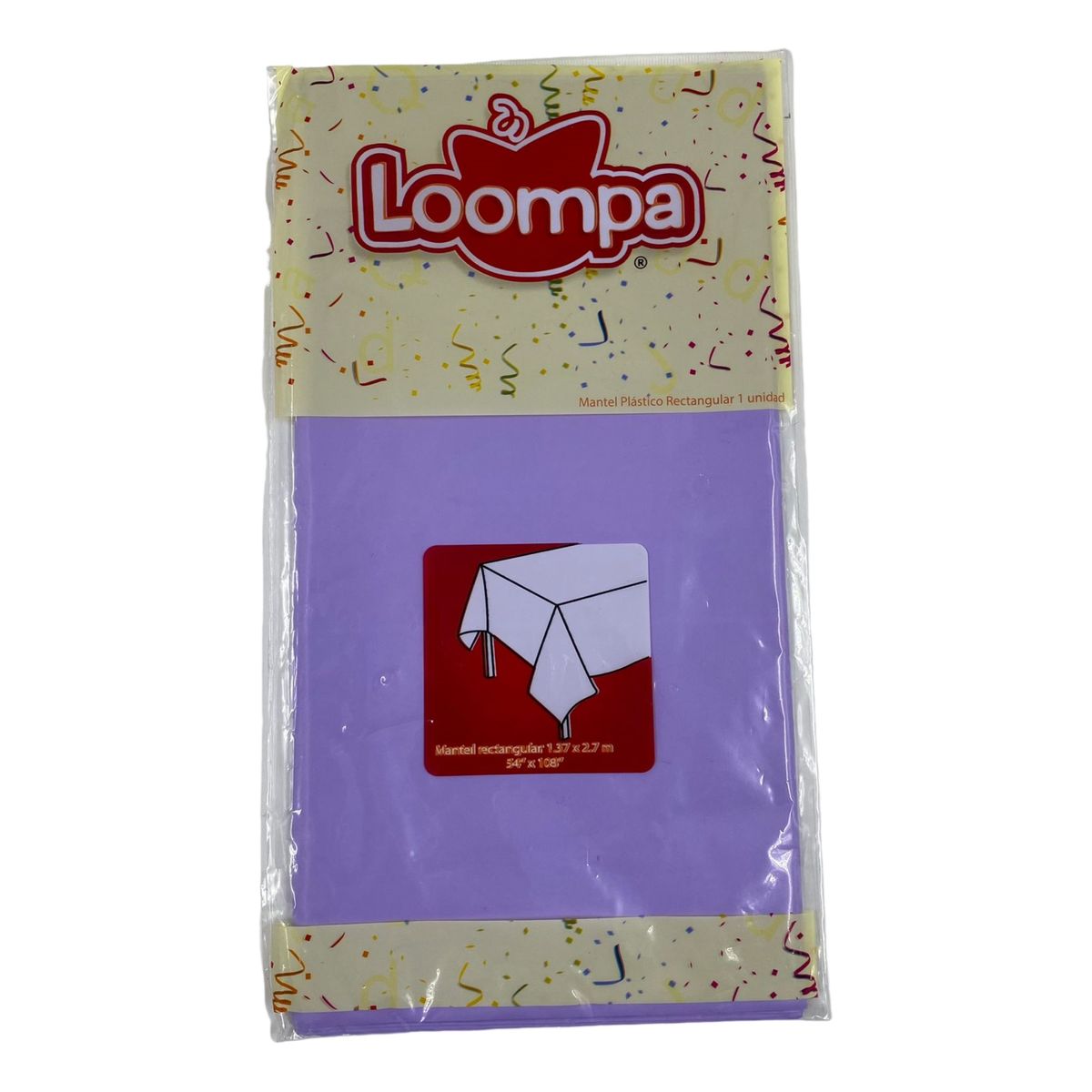 LOOMPA - Mantel Para Fiestas Plástico 137x183cm