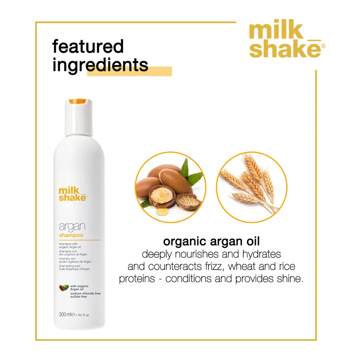 MILK SHAKE HAIR COLOMBIA - Shampoo Argan Milk Shake 1000mL