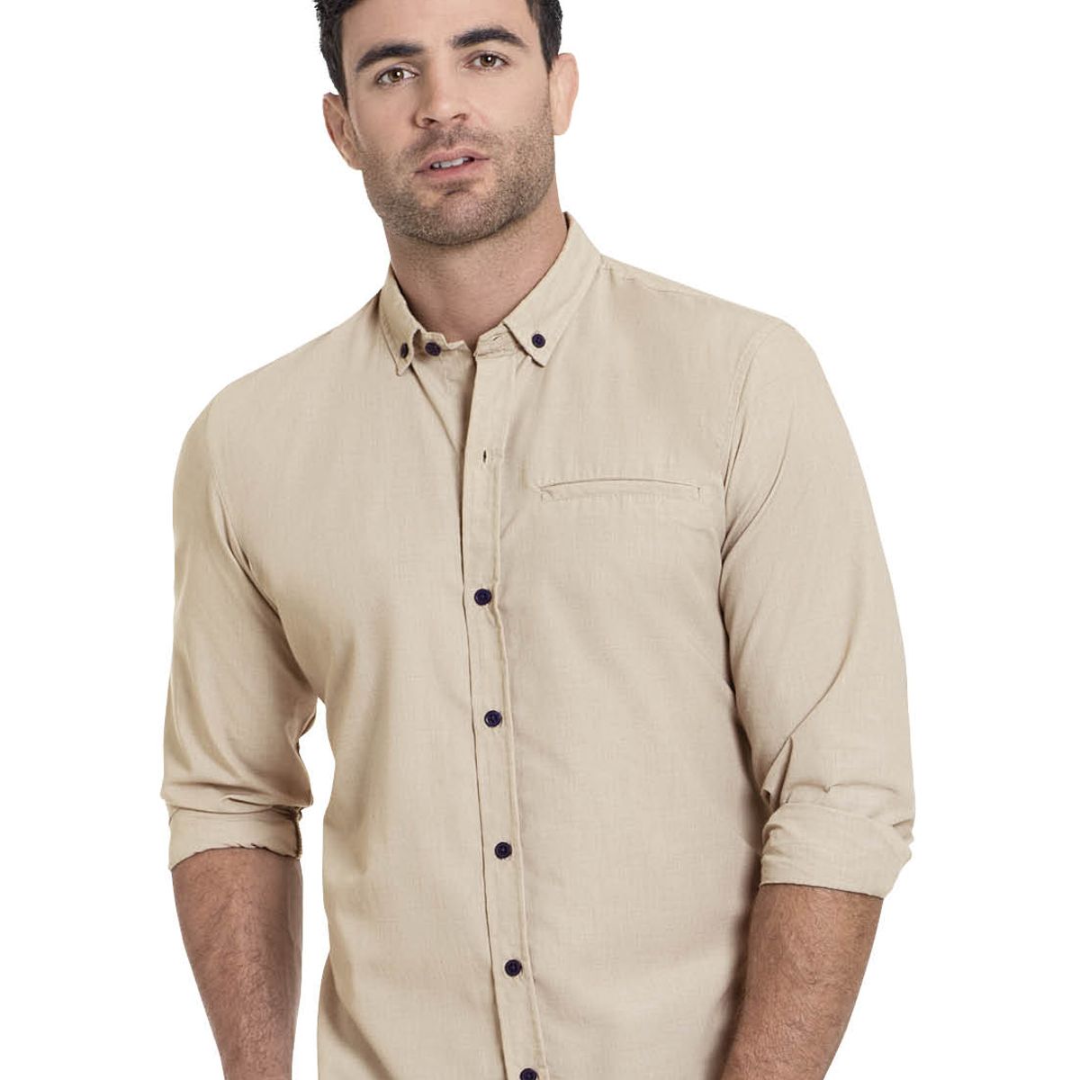 MARKETING PERSONAL - Camisa Masculino Caqui Mp 76252