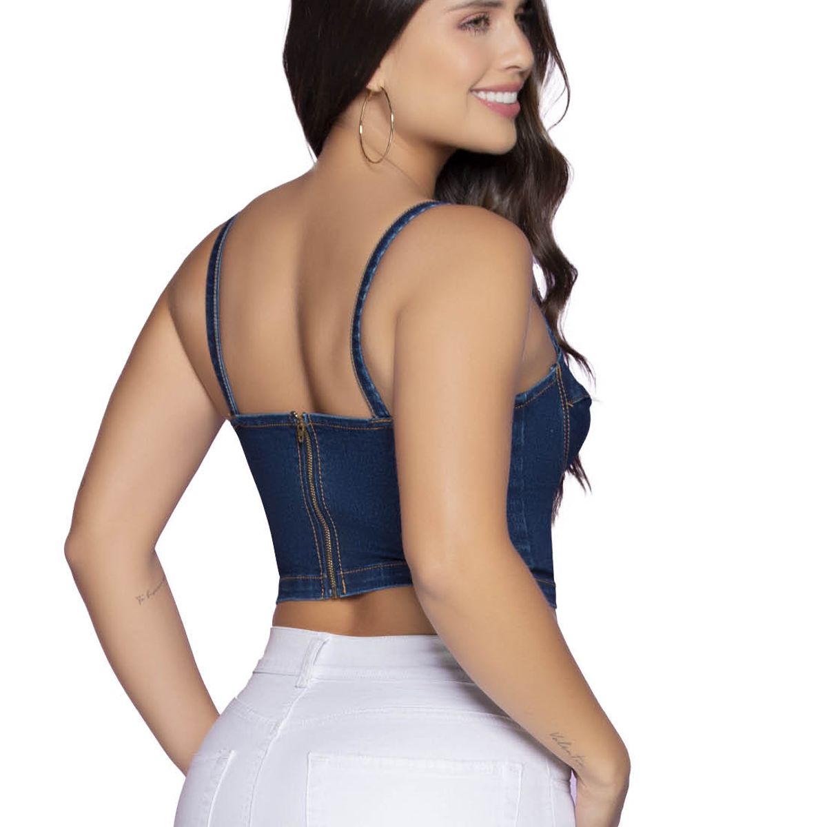 ATYPICAL - Crop Top Mujer Azul Atypical 32803