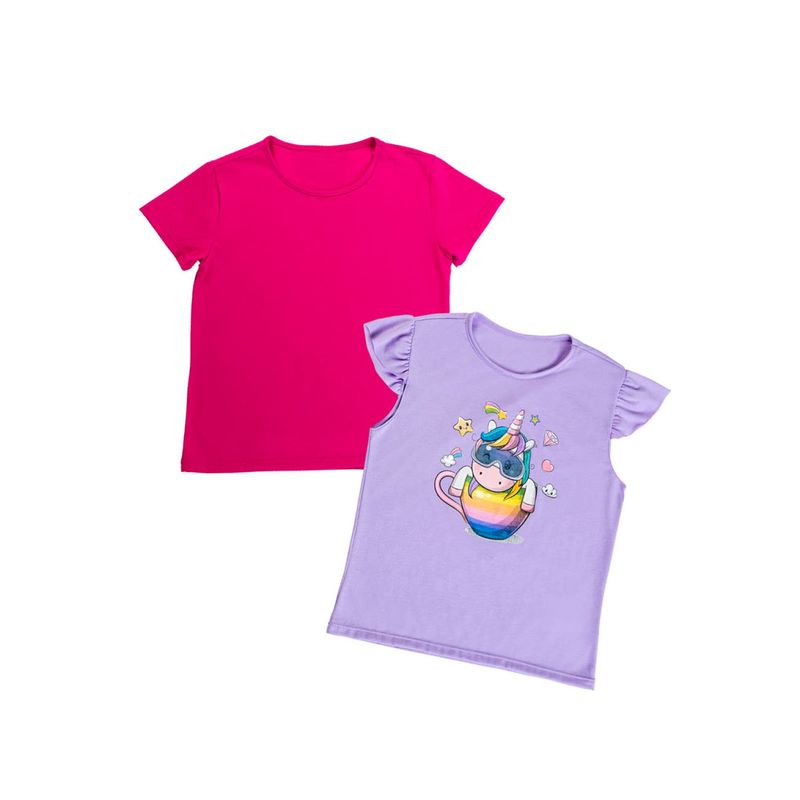 MARKETING PERSONAL - Camiseta Paq X2 Infantil Femenino Multicolor Mp 16791
