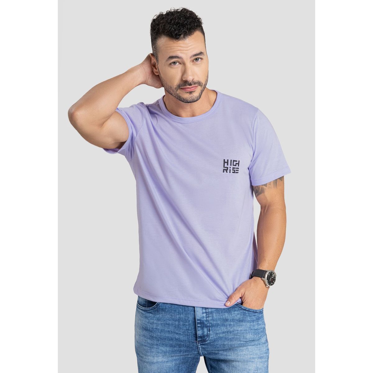 MARKETING PERSONAL - Camiseta Hombre Lila Mp 101746