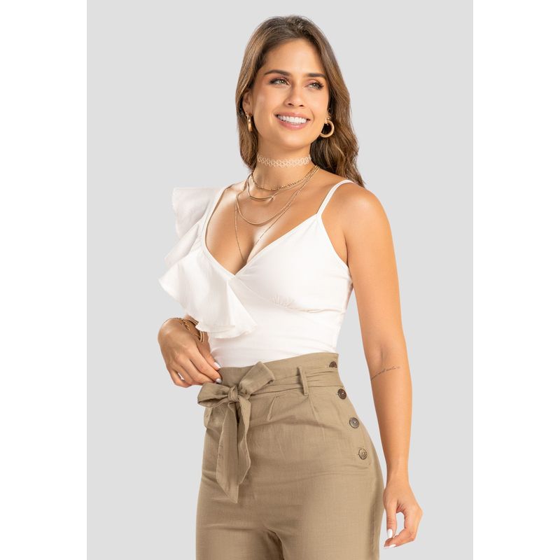 ATYPICAL - Crop Top Mujer Marfil Atypical 74974
