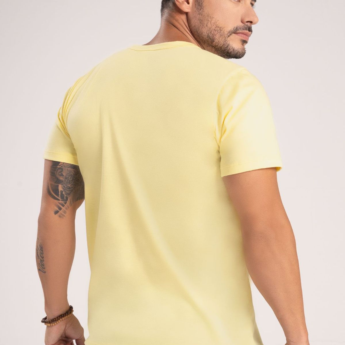 MARKETING PERSONAL - Camiseta Hombre Amarillo Pastel Mp 101128