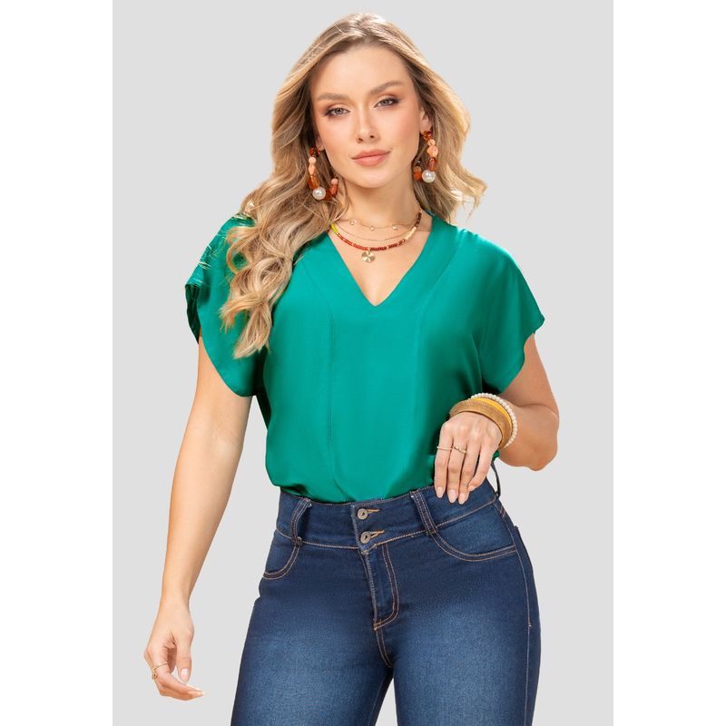 MARKETING PERSONAL - Blusa Mujer Jade Oscuro Mp 102821
