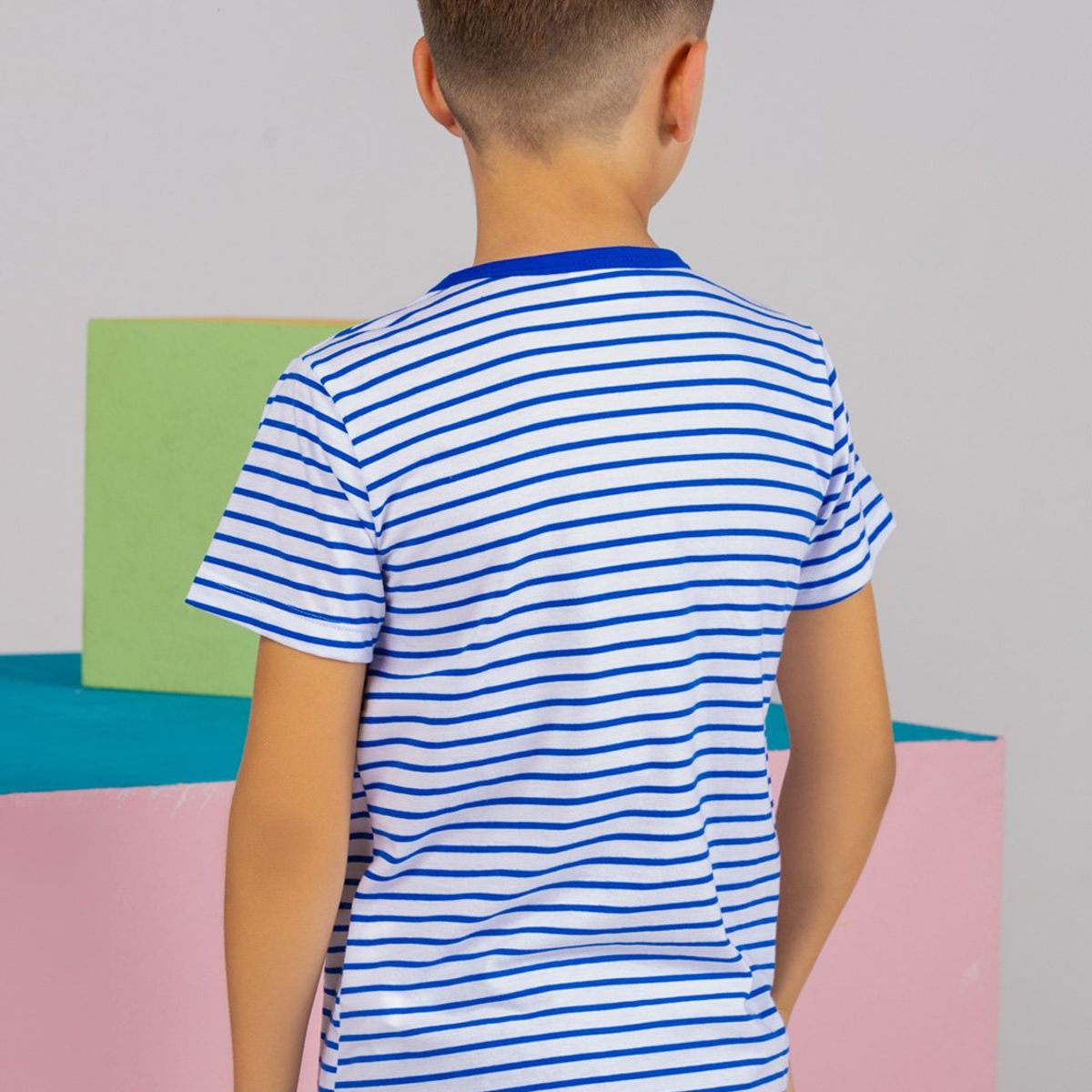 MARKETING PERSONAL - Camiseta Infantil Masculino Azul Rey Mp 101175