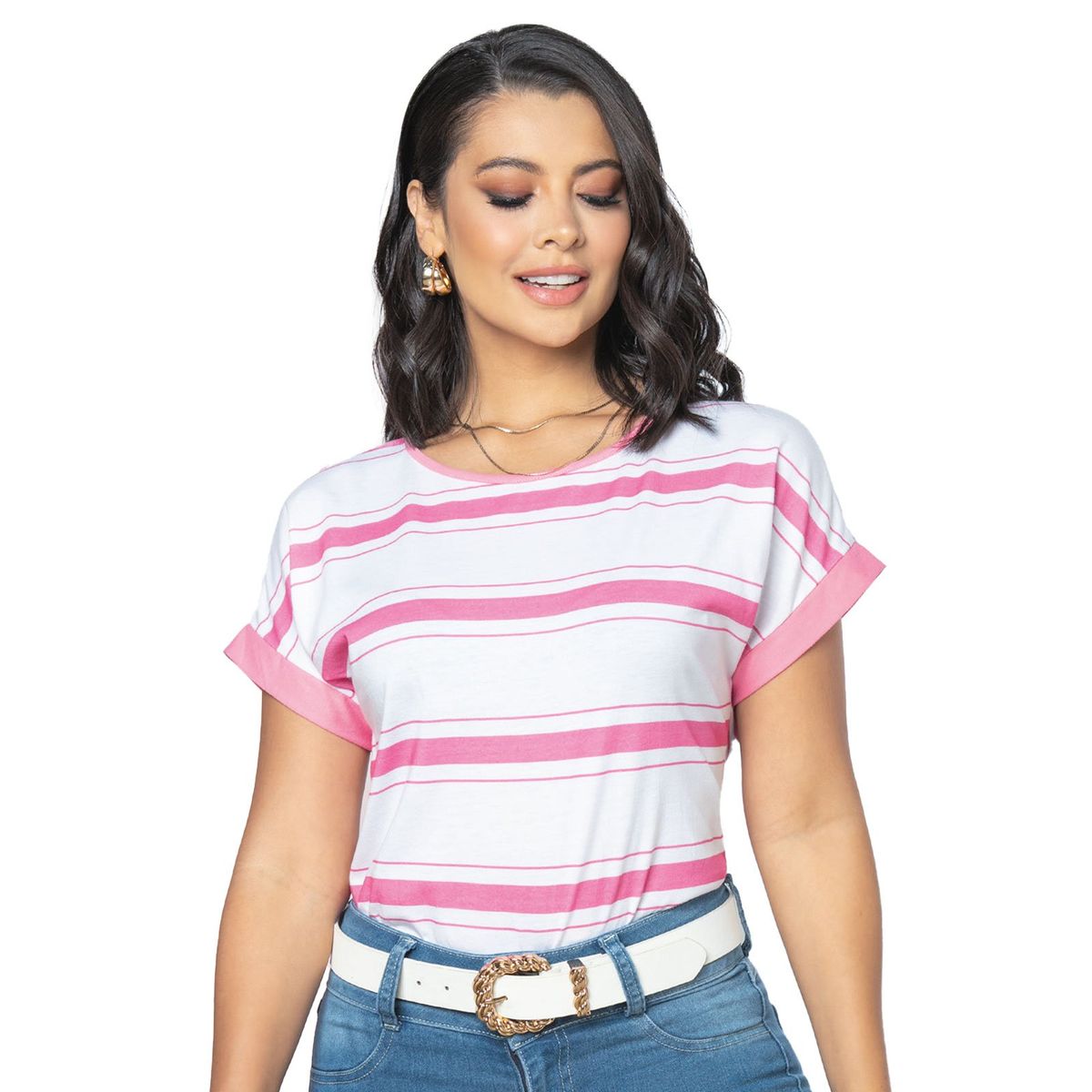 MARKETING PERSONAL - Camiseta Mujer Rosa Mp 3500