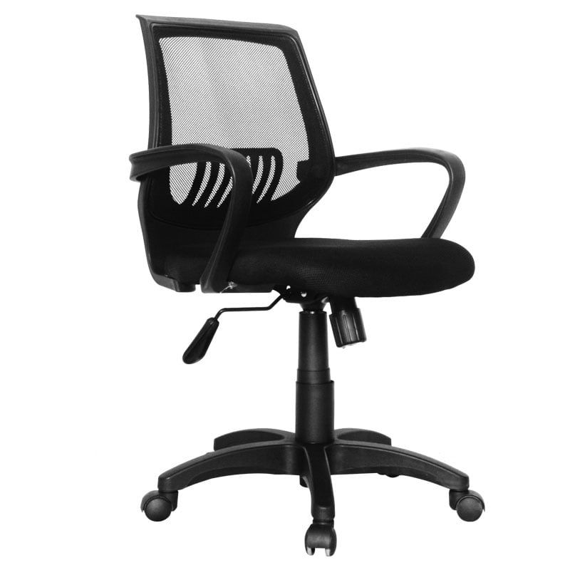 GENERICO - Silla Escritorio Manila Operativa Negra Soporte Lumbar - Mobili shop