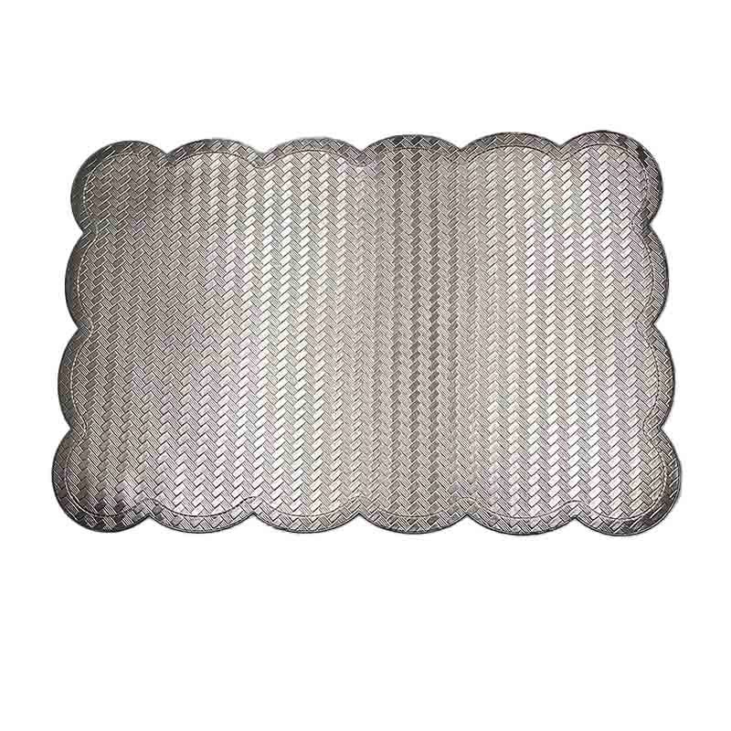 BURICA - INDIVIDUAL PLATEADO TEXTURADO 30X45CM