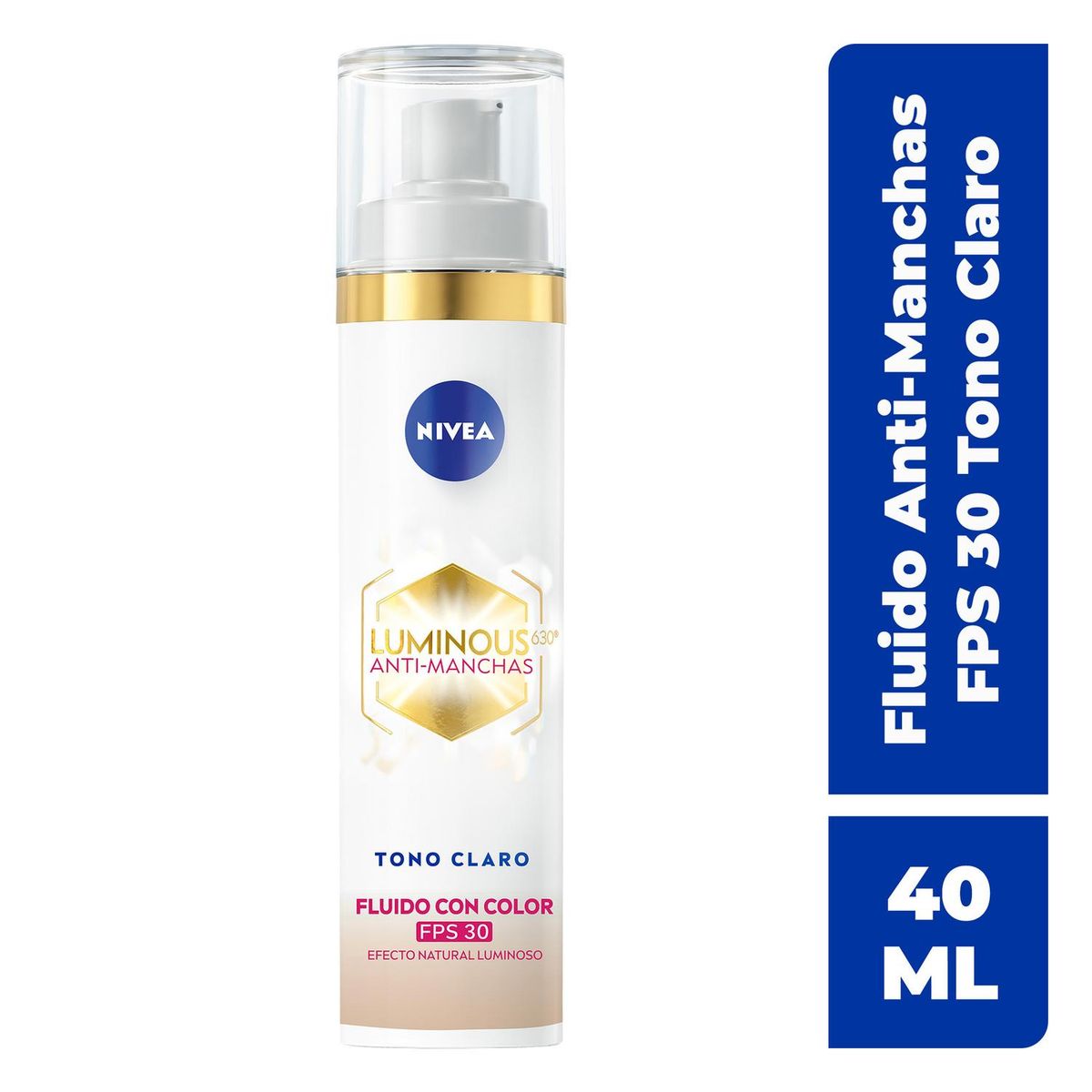 NIVEA - CC Fluido 3-en-1 Nivea Luminous 630 SPF 50 40 ml Tono Claro