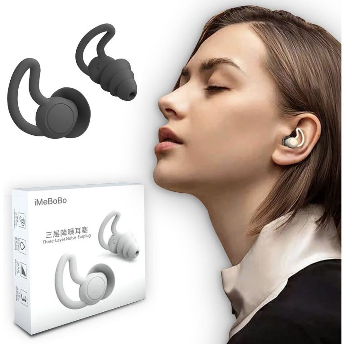 BOUN - Tapones Para Dormir Con Cancelación De Ruido Para Los Oídos