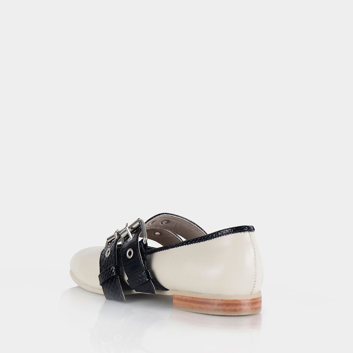 STIVALI - MARY JANE PEYTON BEIGE X PITON NEGRO