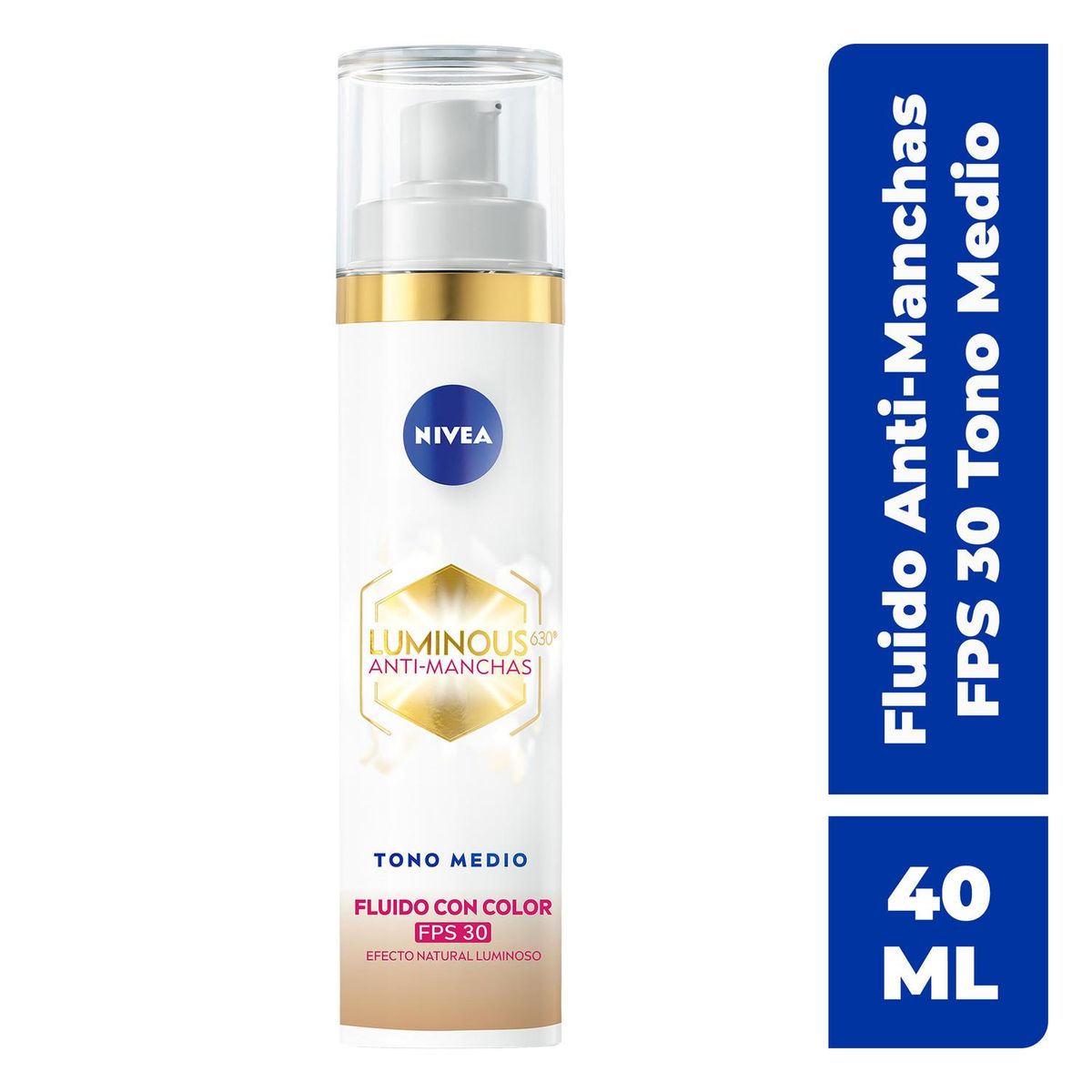 NIVEA - CC Fluido 3-en-1 Nivea Luminous 630 SPF 50 40 ml Tono Medio