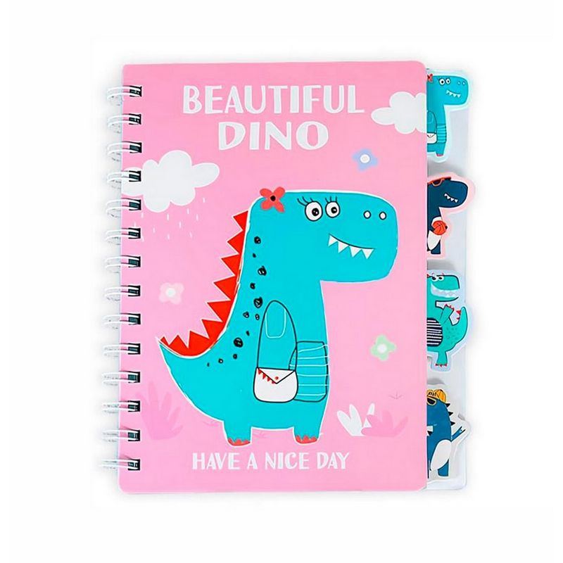 GENERICO - Agenda Libreta Diario Dinosaurio Con Separadores Dinosaurios