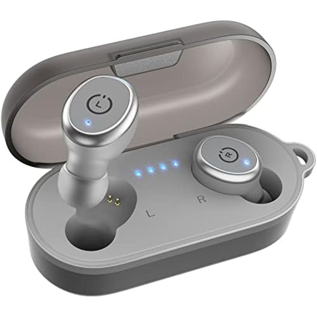 TOZO - Auriculares TOZO T10S TWS Bluetooth Estuche de carga Color Gris