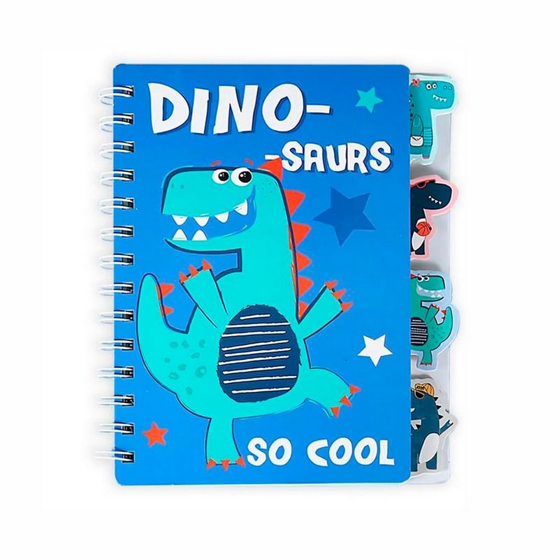 GENERICO - Agenda Libreta Diario Dinosaurio Con Separadores Dinosaurios