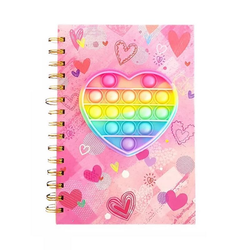 GENERICO - Agenda Libreta Push Popit Popit Interactivo Figuras Unisex