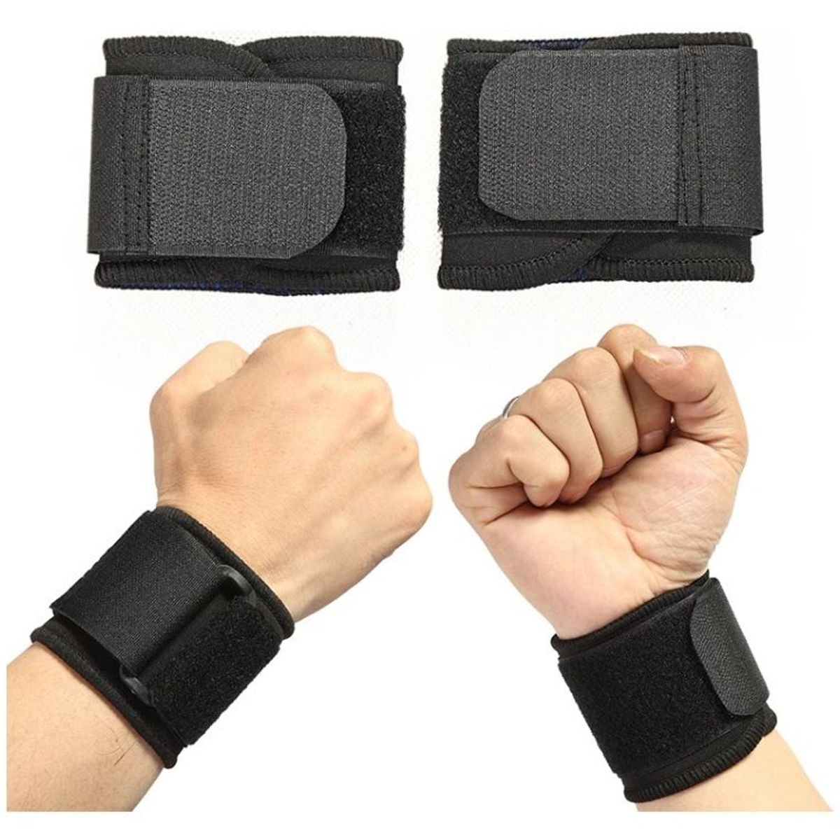 BOUN - Muñequeras Deportivas Transpirables X2 Protector Carpiano