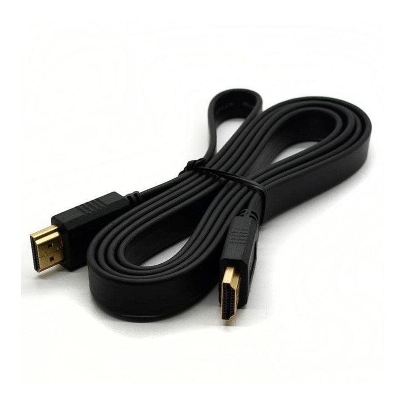 GENERICO - Cable Hdmi De 1.8 Mts. Plano, Ver. 1.4, Soporta 3d Y 4k