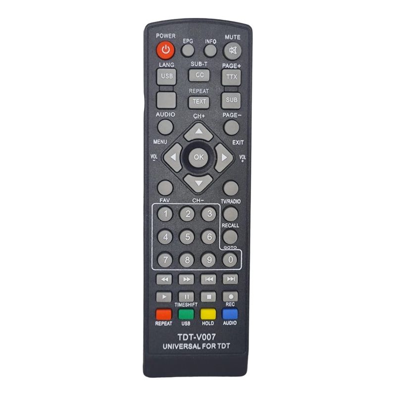 GENERICO - Control Remoto Tv Decodificador Universal Multifuncional