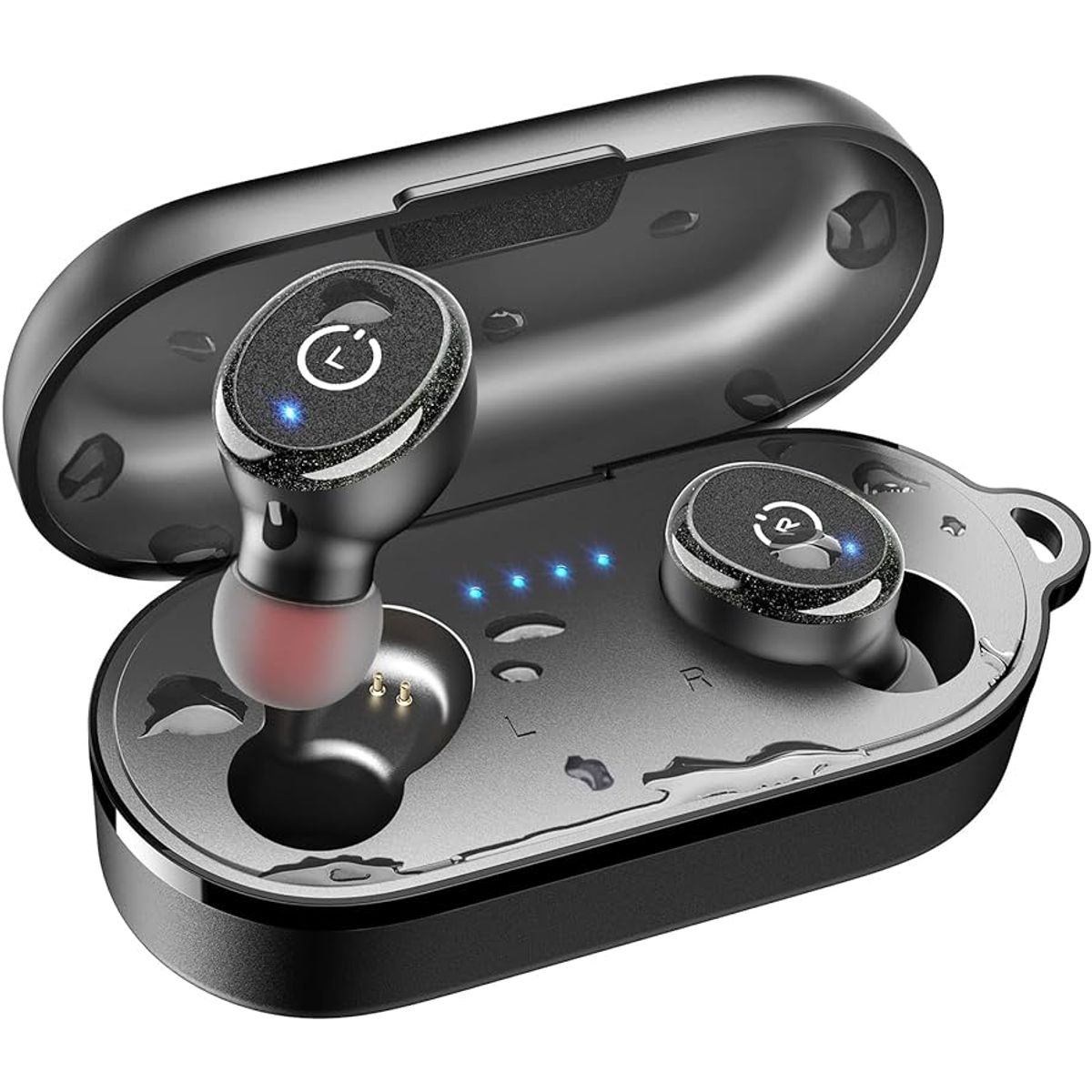 TOZO - Auriculares TOZO T10S TWS Bluetooth Estuche de carga Color Negro