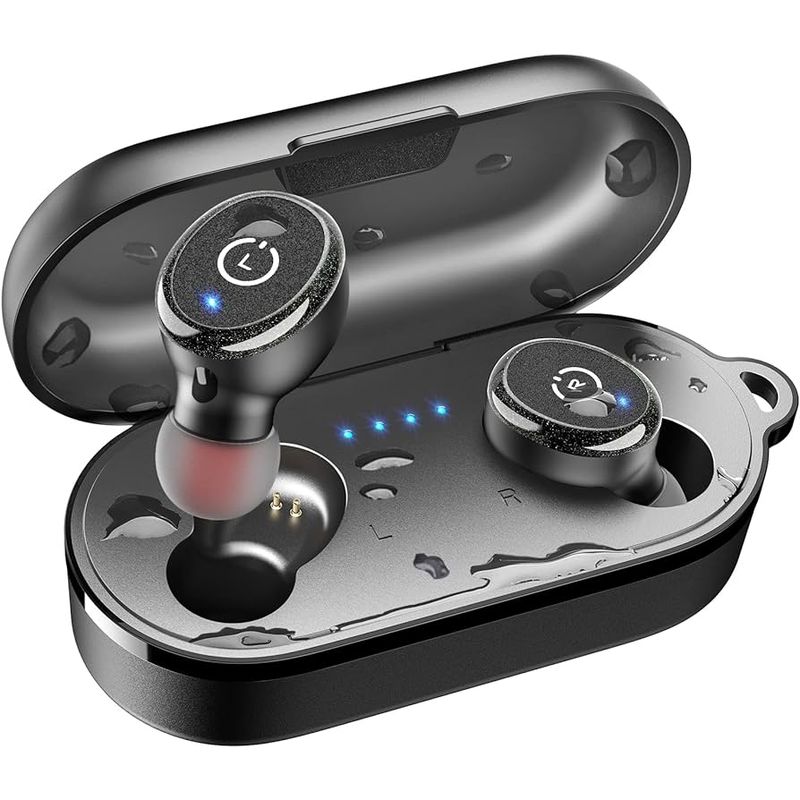 TOZO - Auriculares TOZO T10S TWS Bluetooth Estuche de carga Color Negro