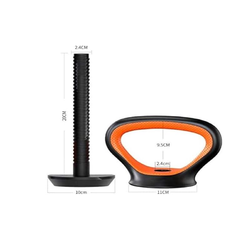 GENERICO - Mango Adaptador de Kettlebell x2 piezas + Barra
