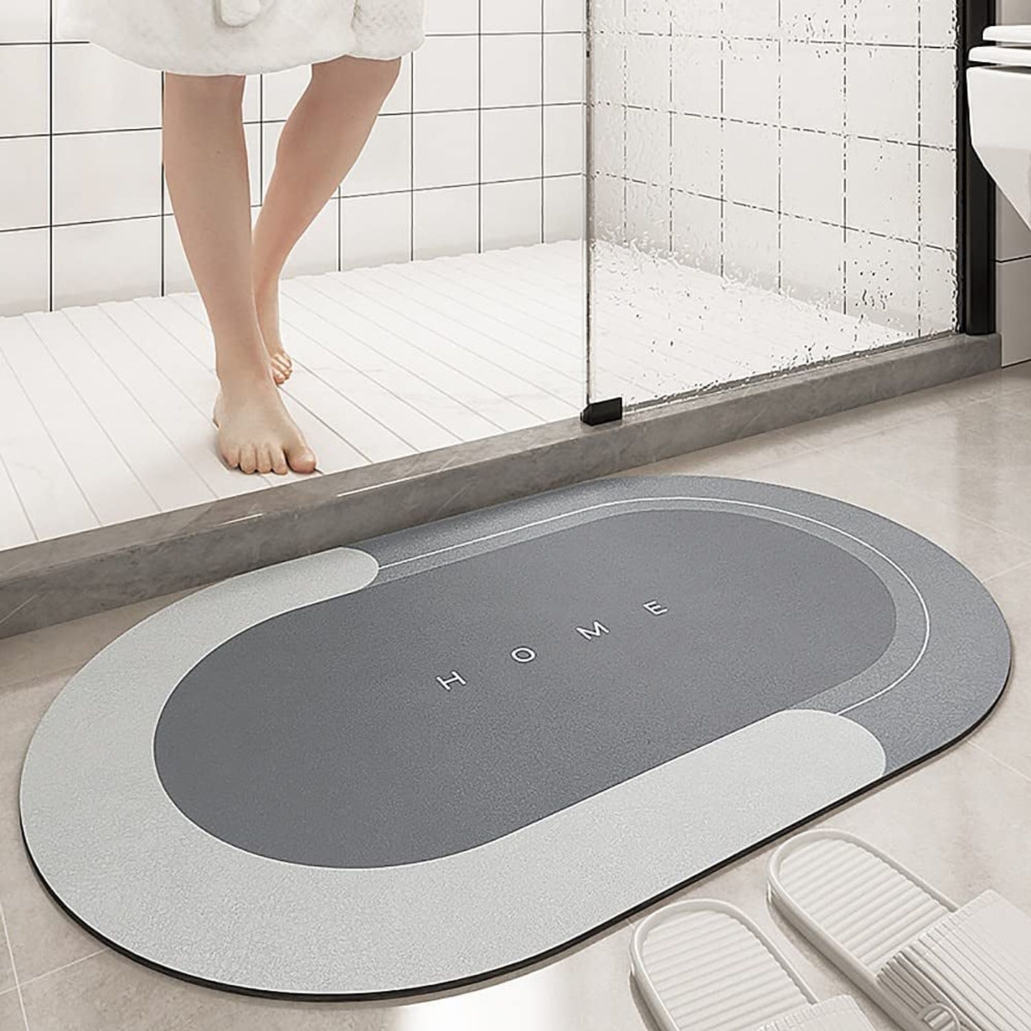 Alfombra De Baño De Diatomita 60x40 Cm - Secado Rápido, Antideslizante, Fácil Limpieza, Varios Colores