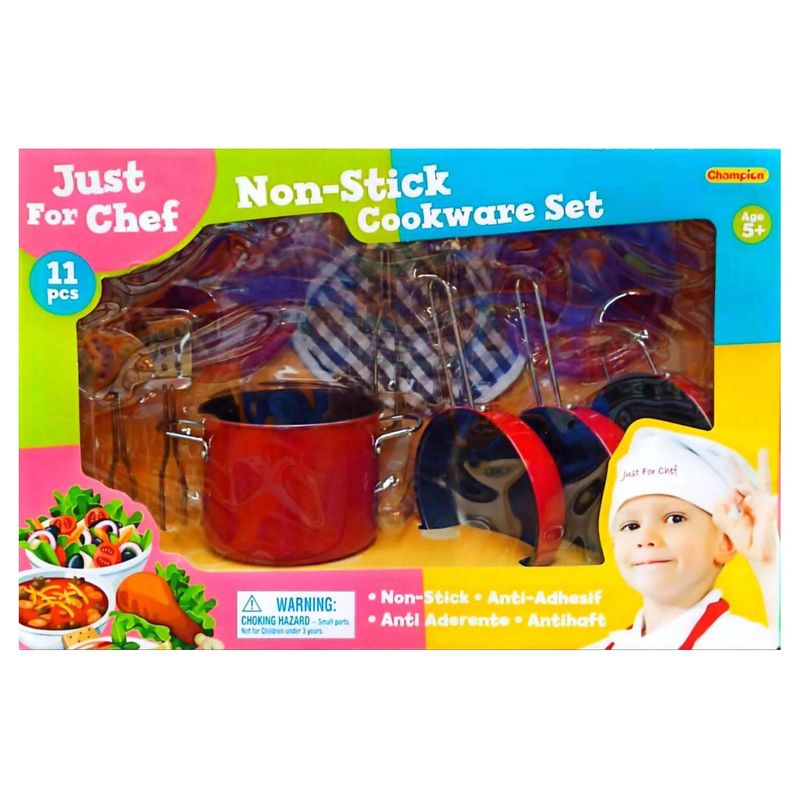 JUGANDO Y EDUCANDO - Juego Set De Cocina Chef En Casa 11 Piezas Niños Niñas
