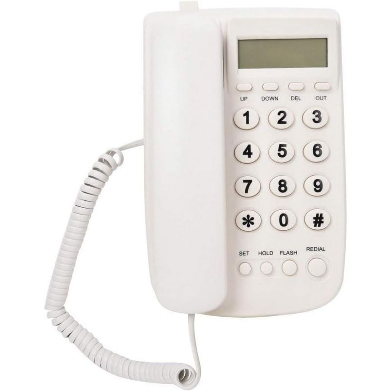 GENERICO - Telefono Fijo Escritorio Alambrico Pantalla Lcd Kx-t078cid