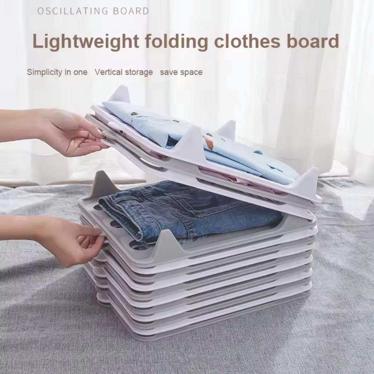 GENERICO - Bandeja Organizador De Ropa Camisas Y Pantalones 10 Unidades