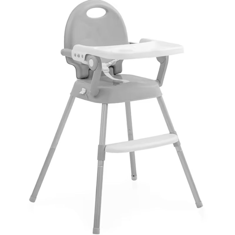 HAPPY BABY - Silla Comedor para  bebes 3 en 1 color gris