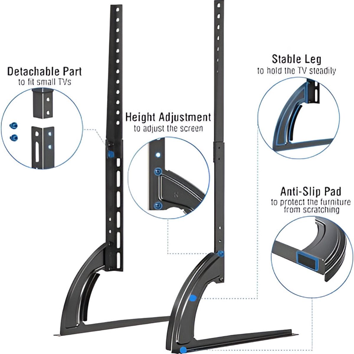 GENERICO - Soporte Base De Mesa Universal Para TV 32 A 75