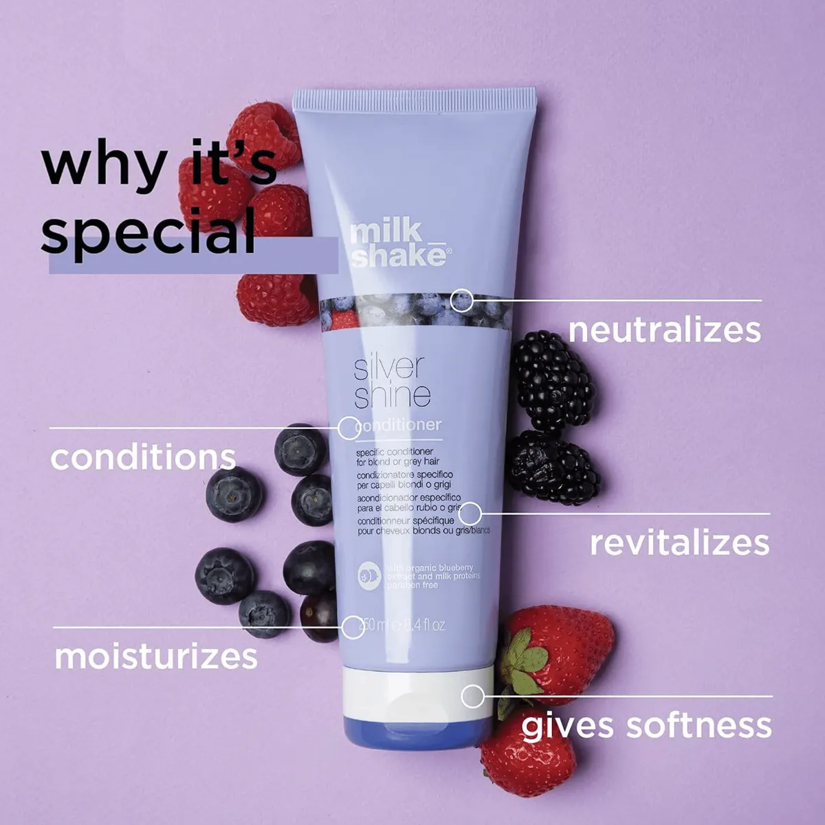 MILK SHAKE HAIR COLOMBIA - Acondicionador Milk Shake Silver Shine 250mL