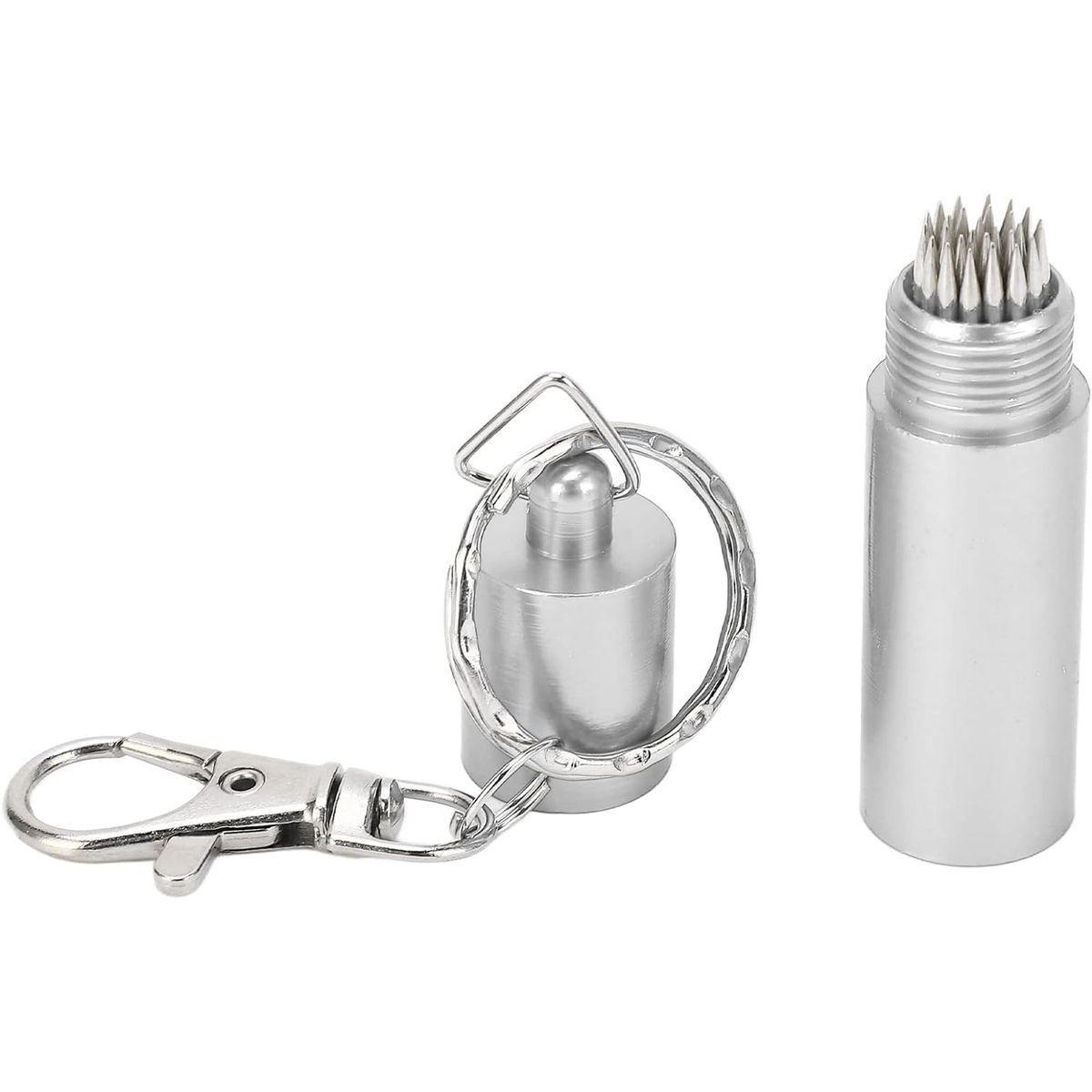 GENERICO - Tallador Pica Casquillo Para Taco Billar llavero - Plateado