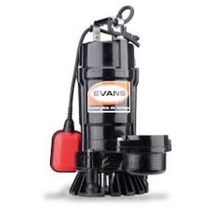 EVANS - ELECTROBOMBA EVANS AGUA SOLIDOS 110V CFLOTADOR 1HP 2450RPM 3 SE3ME100F-F