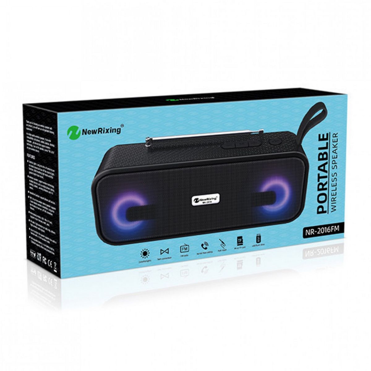 GENERICO - Bocina Parlante Mi Portable Bluetooth Speaker Luces Nr2016