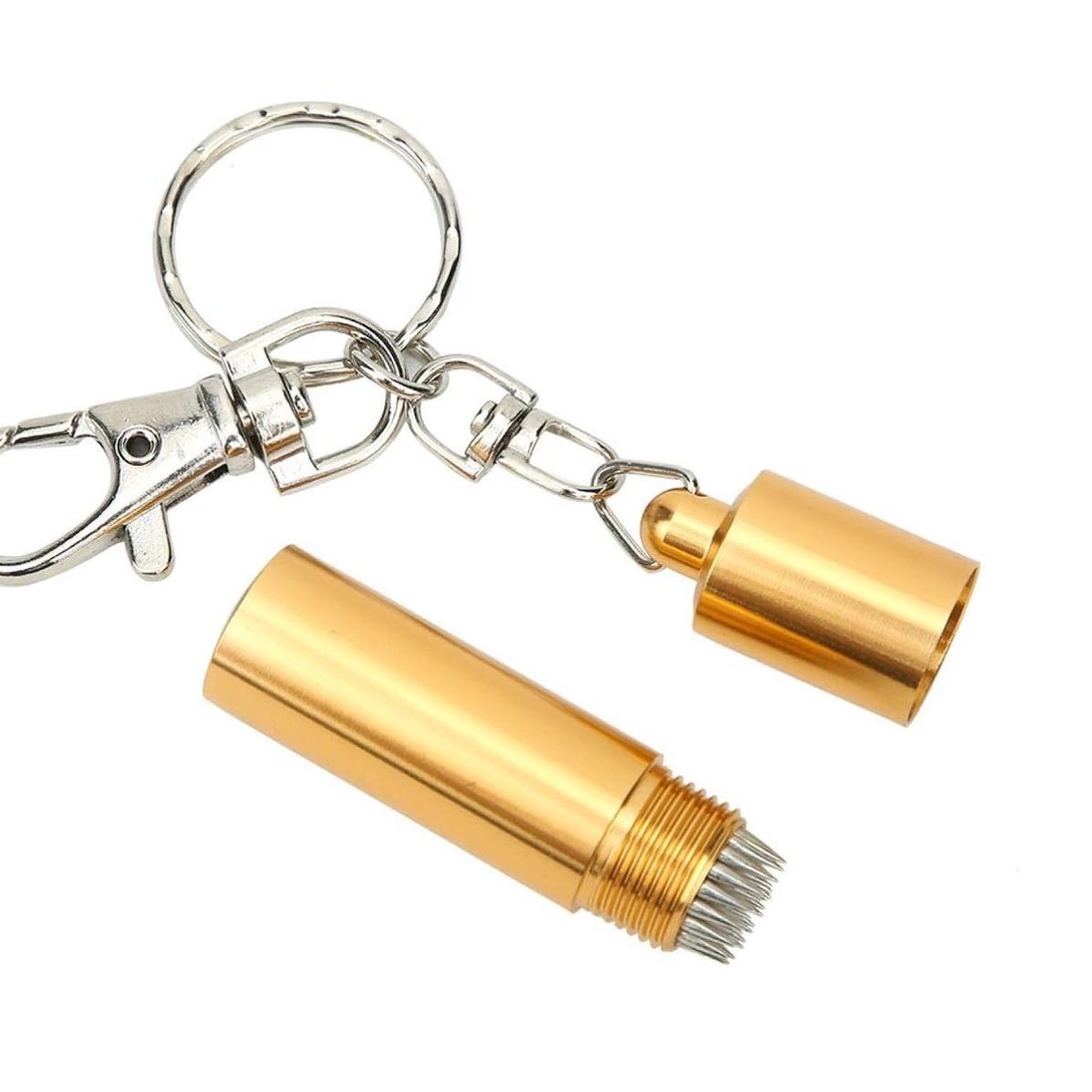 GENERICO - Tallador Pica Casquillo Para Taco Billar llavero - Dorado