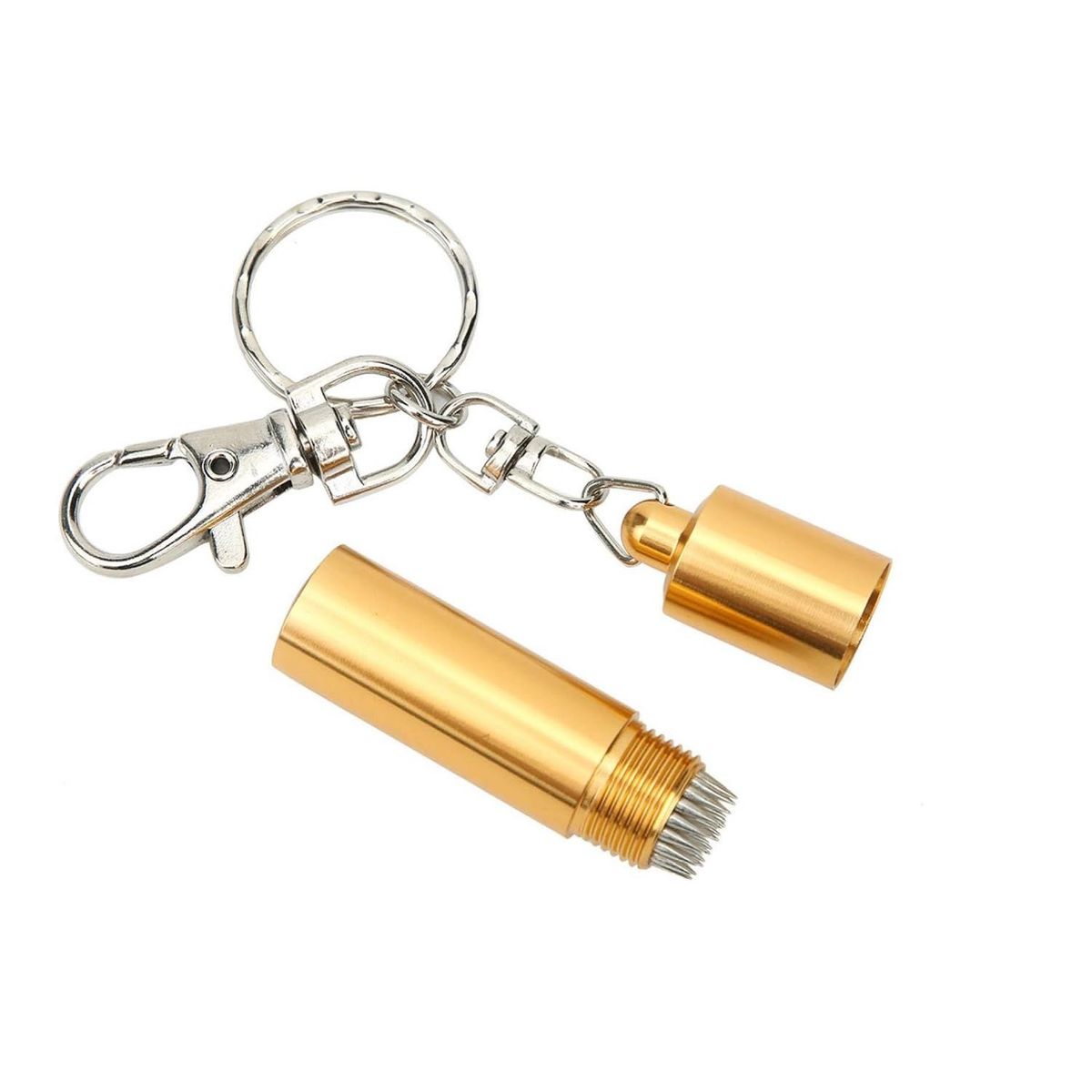 GENERICO - Tallador Pica Casquillo Para Taco Billar llavero - Dorado