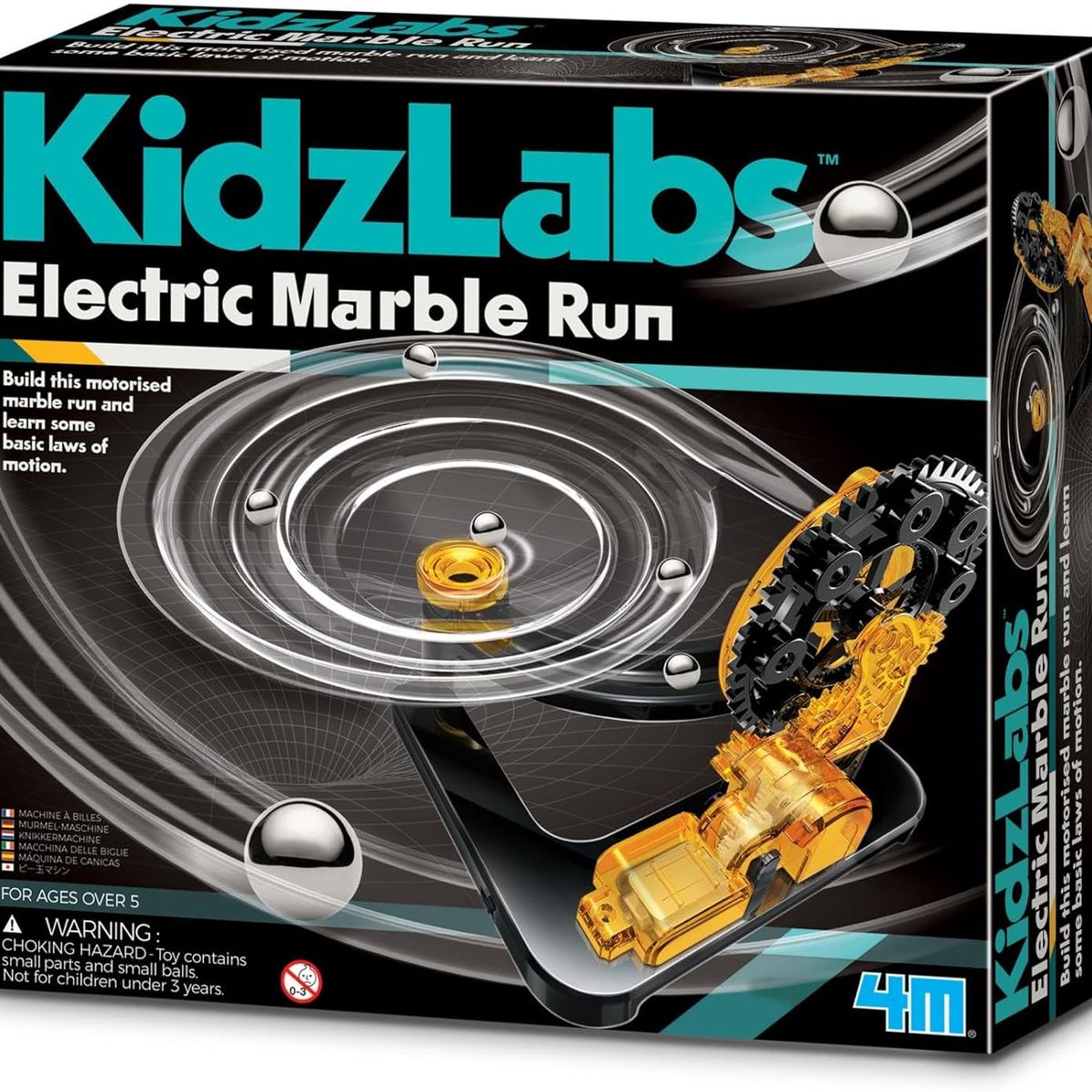 4M - Juego Experimento Carrera De Canicas Kidzlabs Para Niños