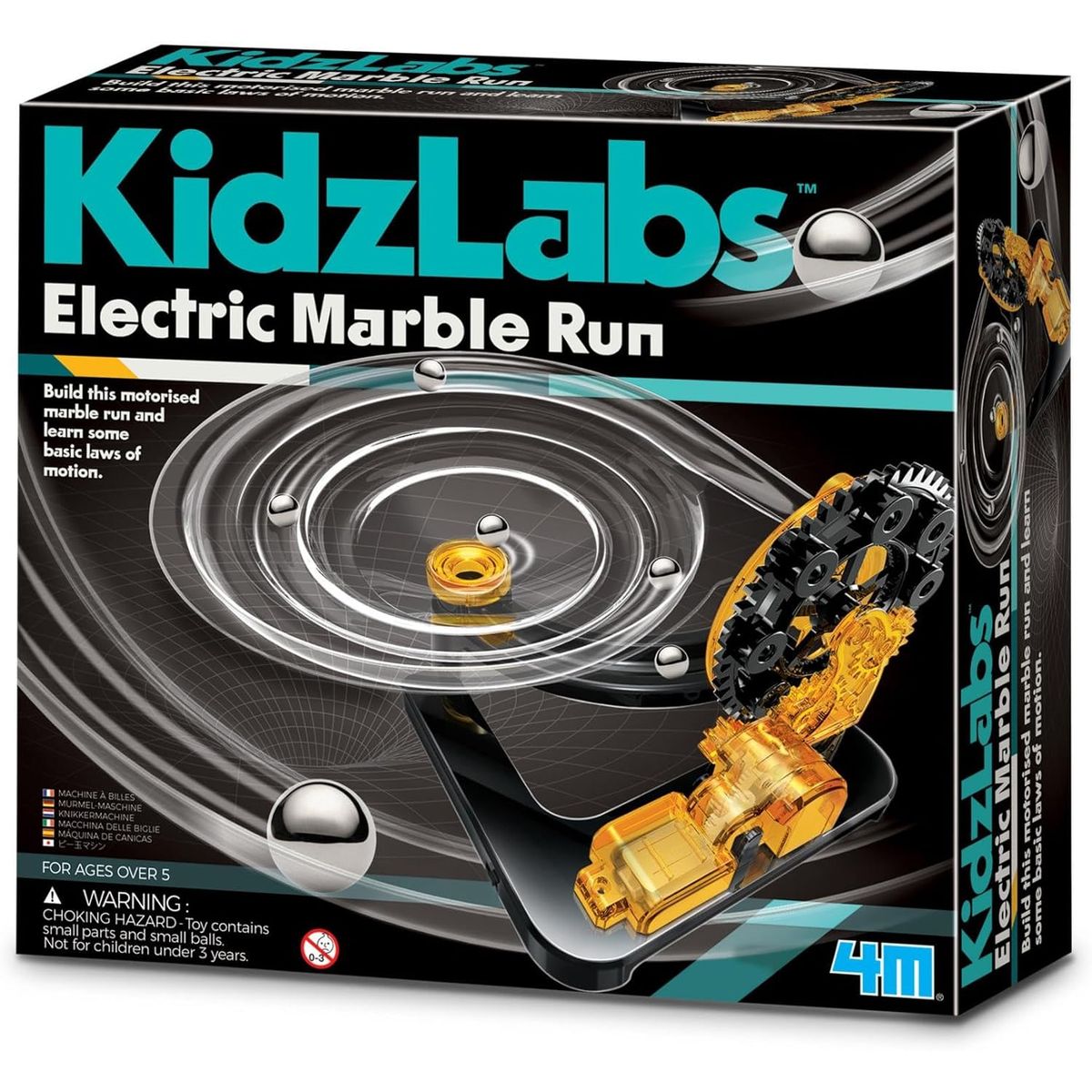 4M - Juego Experimento Carrera De Canicas Kidzlabs Para Niños