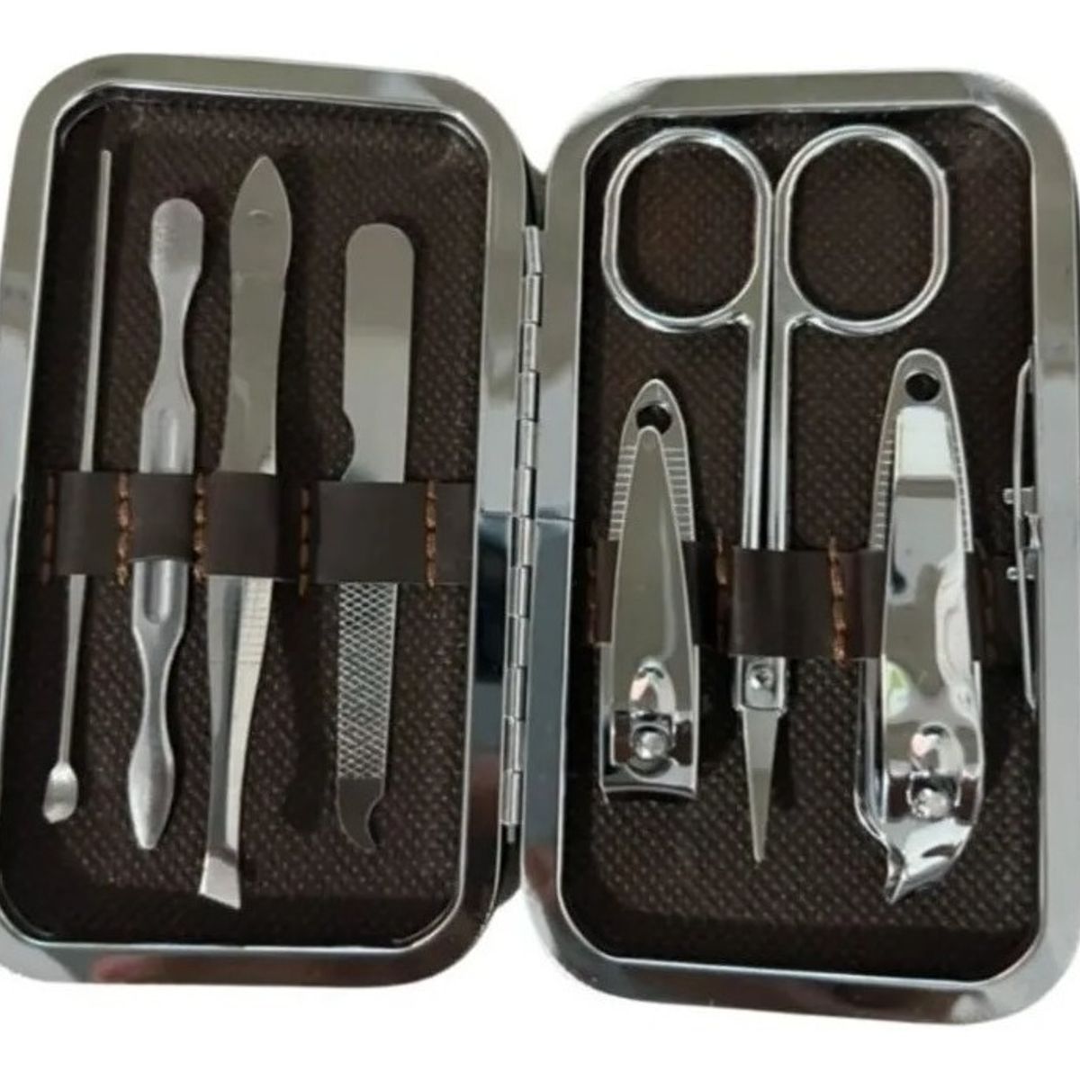 GENERICO - Set Manicure 7 Piezas Inoxidable Pedicure Kit Cortauñas