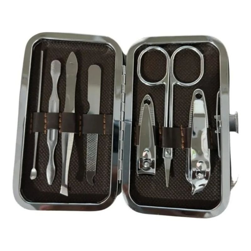 GENERICO - Set Manicure 7 Piezas Inoxidable Pedicure Kit Cortauñas