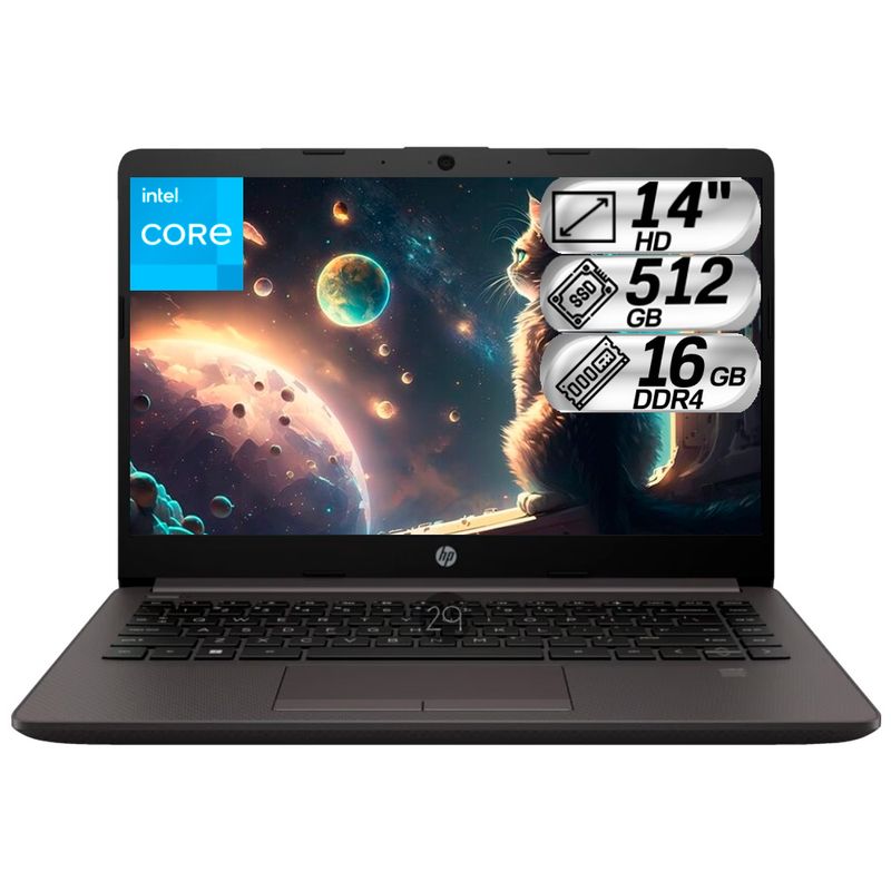 HP - Portátil Hp Intel Dual Core N4500 Ram 16gb 512gb Ssd 140 HD
