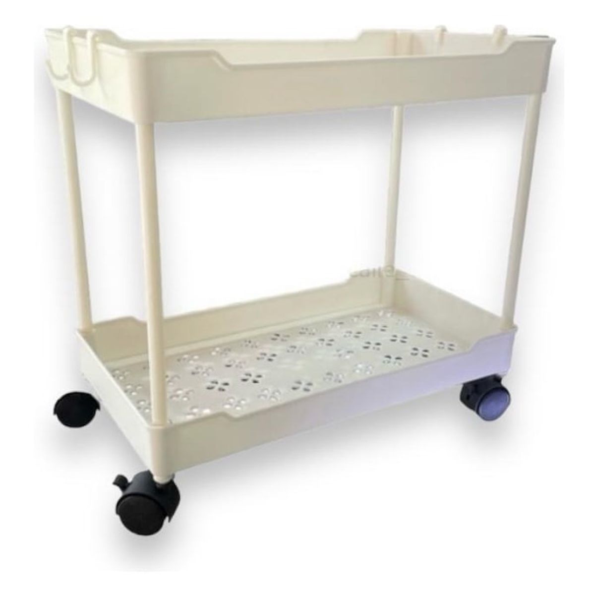 GENERICO - Carrito Organizador 2 Niveles Multiuso Auxiliar Con Ruedas