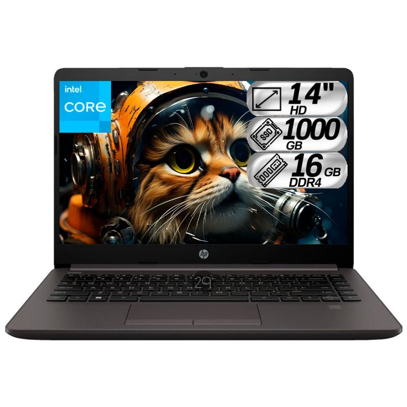 HP - Portátil Hp Intel Dual Core N4500 Ram 16gb 1Tb Ssd 14 HD